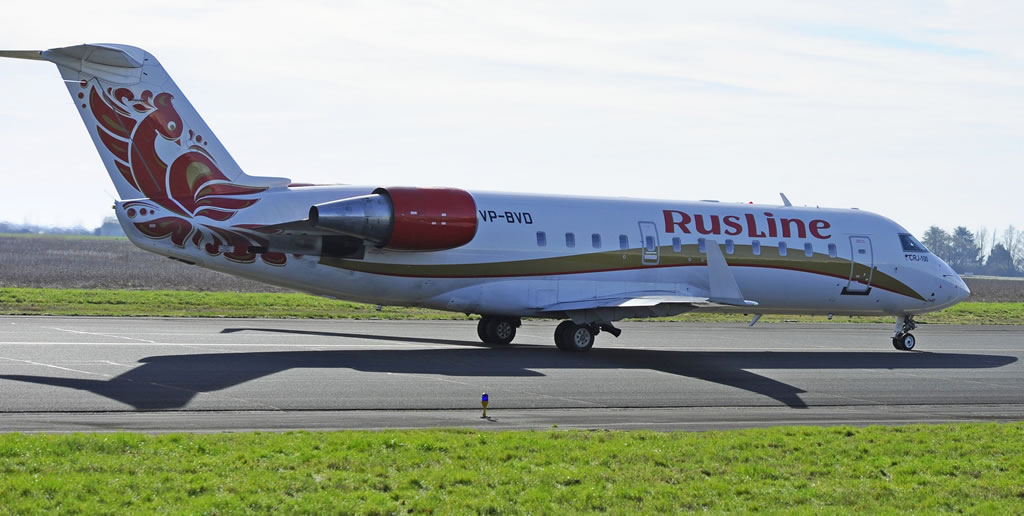 Rusline Bombardier CRJ-100ER, Registration No. VP-BVD